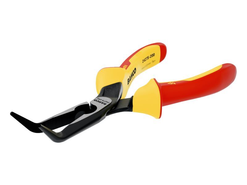 Produktbild ERGO™ Flachrundzangen mit isolierten Zwei-Komponenten-Griffen und um 45° abgewin bild 3
