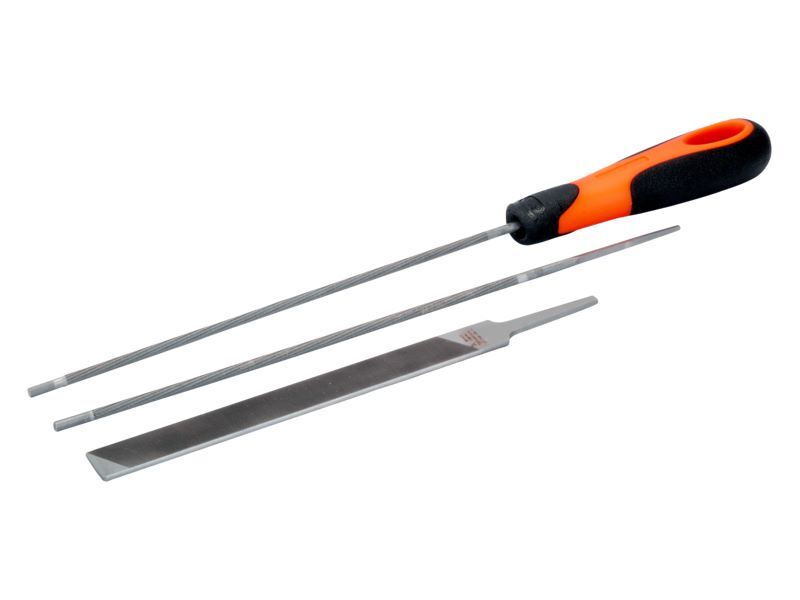 Produktbild Bahco ERGO Kettensägefeilensatz 4,8 x 200 mm mit Zweikomponenten Griff