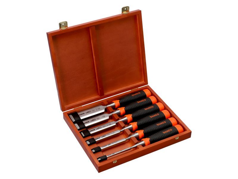 Produktbild Bahco ERGO schlagfester Stechbeitelsatz 6-teilig/Kartonverpackung