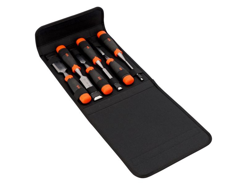 Produktbild ERGO™ – schlagfester Stechbeitelsatz – 6-teilig/Polyestertasche bild 2