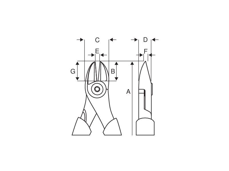 Produktbild ERGO™-Seitenschneider mit isolierten Griffen, phosphatiert, 200 mm bild 4
