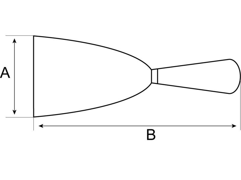 Produktbild Farbschaber mit Edelstahl-Klinge und Zwei-Komponenten-Griff, 60 × 220 mm bild 2