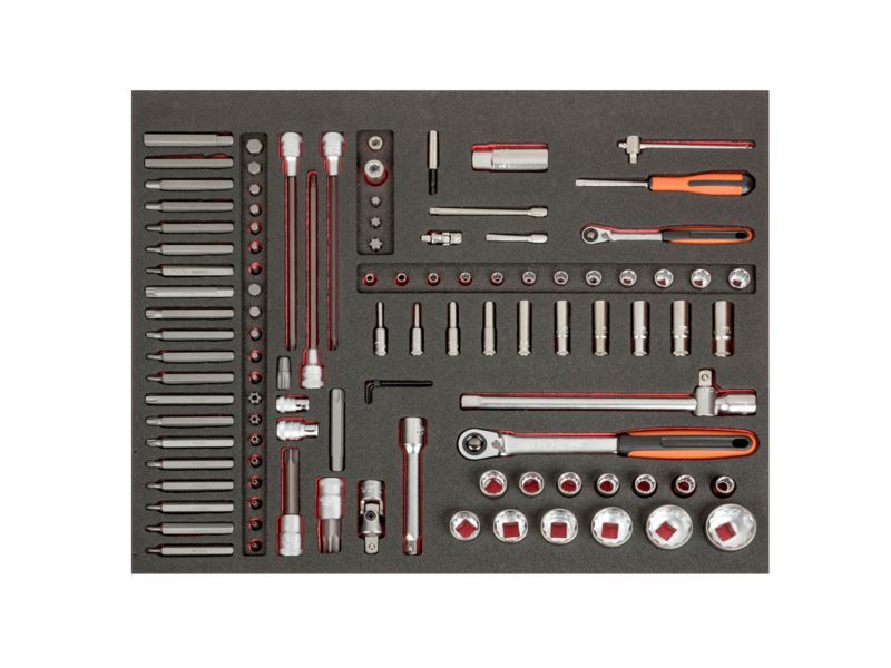 Produktbild Fit&Go 3/3 Einlage Automobil-Bits und Satz Klemmspitzen - 105-teilig bild 2