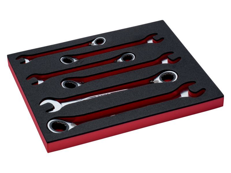Produktbild Bahco Fit&Go 2/3 Einlage Knarren Ring Maulschlüssel 17 Teile