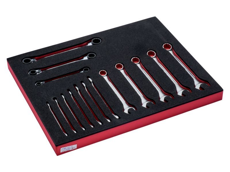 Produktbild Fit&Go 2/3 Einlage metrischer Ring-Maulschlüssel und Knarren-Ringschlüssel - 13- bild 2
