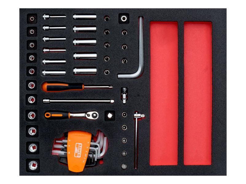 Produktbild Fit&Go 2/3 Einlage mit 1/4"-Steckschlüssel-Einsätzen, birnenförmigen Knarren - 4 bild 2
