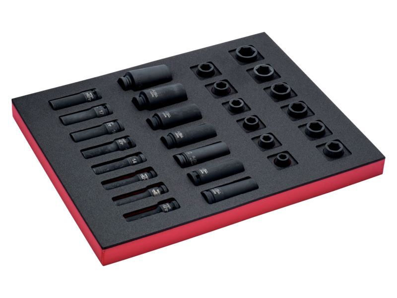 Produktbild Bahco 2/3 Einlage Kraft Steckschlüssel Zubehör 1/2 Zoll 27-tlg