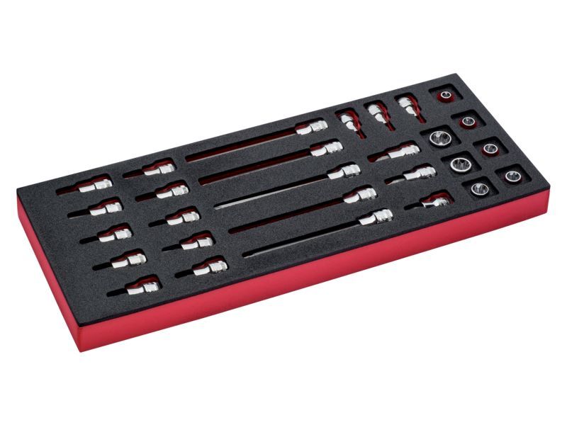 Produktbild Bahco Fit Go 1/3 Einlage mit 3/8 Zoll Steckschlüssel und Schraubendreher Einsätzen
