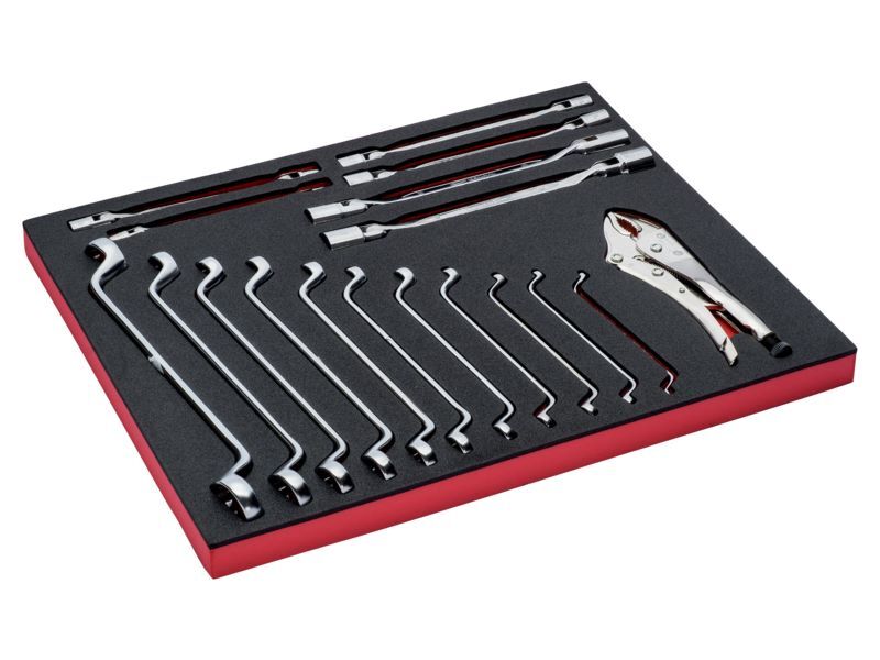 Produktbild Bahco Schraubenschlüssel und Gripzange 18 teilig 3/3 Einlage