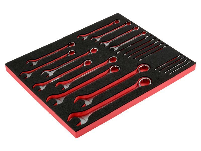 Produktbild Bahco Fit&Go 3/3 Schaumstoffeinlage Satz Ring Maulschlüssel 21 Teile