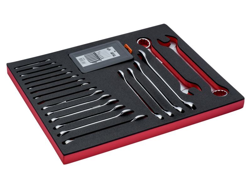 Produktbild Bahco Fit&Go 3/3 Schaumstoffeinlage Satz Schraubenschlüssel Splintentreiber 27 Teile