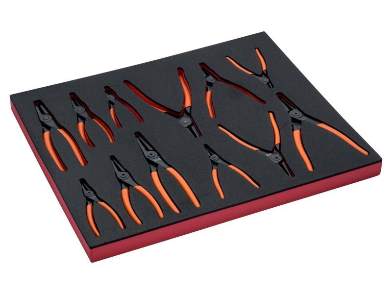 Produktbild Bahco Fit&Go 3/3 Einlage Zangen Sicherungsringzangen Satz 12 Teile