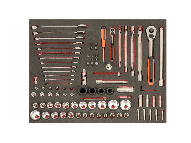 Produktbild Fit&Go 3/3 Werkzeugeinlage 1/4" + 1/2", Satz Steckschlüssel-Einsätze, Schraubens bild 2