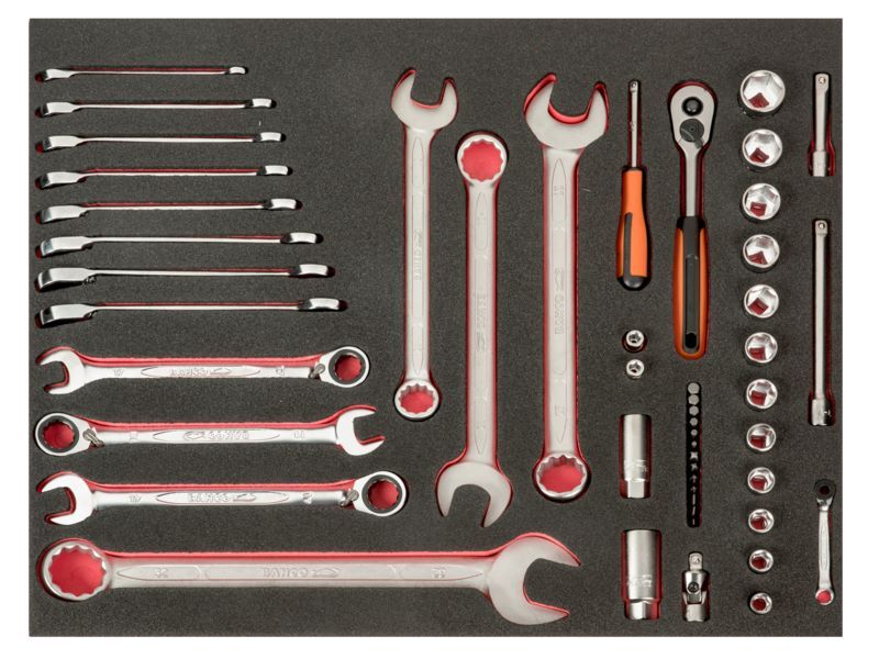 Produktbild Fit&Go 3/3 Werkzeugeinlage 1/4" + 1/2", Satz Steckschlüssel-Einsätze, Schraubens bild 2