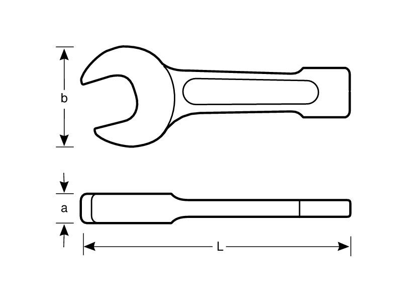 Produktbild Funkenfreier 120-mm-Schlag-Maulschlüssel aus Kupferberyllium, 530 mm bild 3
