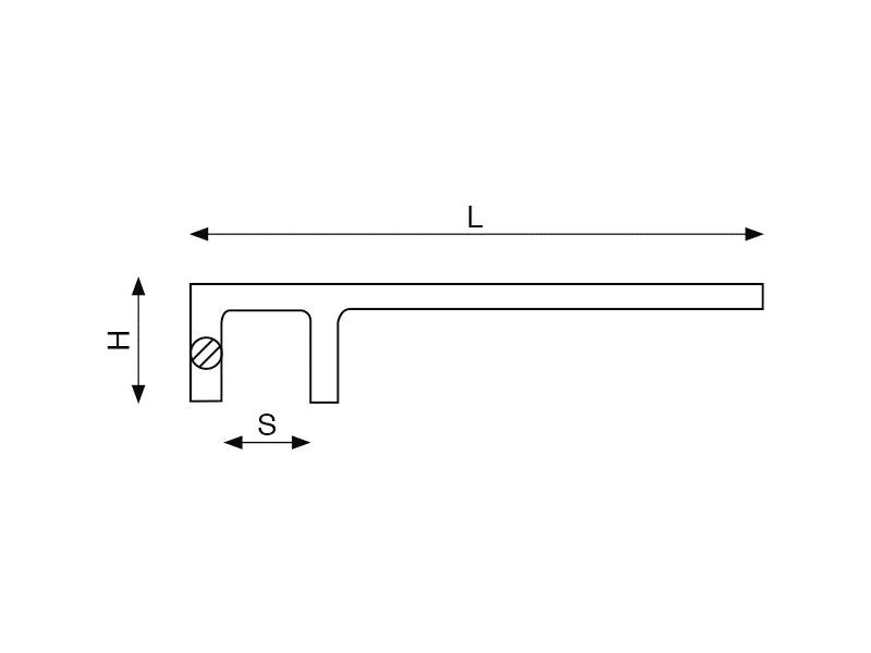 Produktbild Funkenfreier 90-mm-Ventilhaken aus Kupferberyllium, 800 mm bild 2