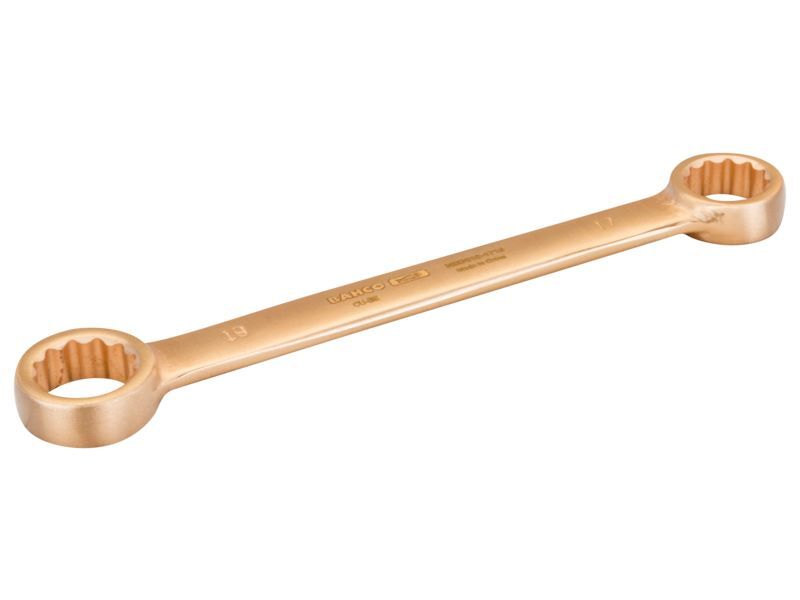 Produktbild Funkenfreier Doppelringschlüssel, 6 x 7 mm, aus Kupferberyllium, 95 mm bild 2