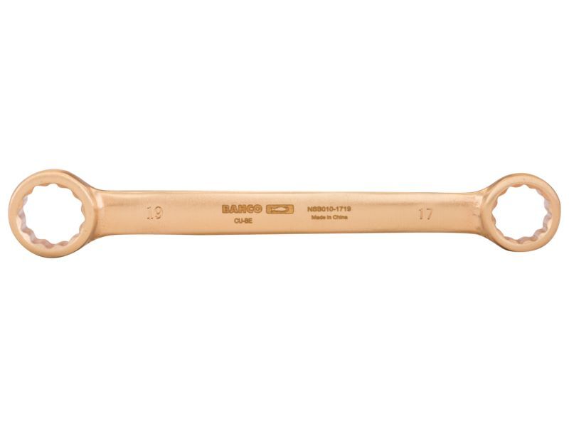 Produktbild Bahco Funkenfreier Doppelringschlüssel 10 x 11 mm aus Kupferberyllium 140 mm
