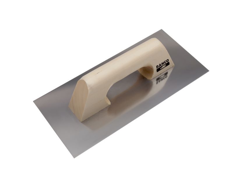 Produktbild Bahco Glättkelle mit Edelstahl-Klinge und leichtem Pappelholzgriff 300 x 140 mm