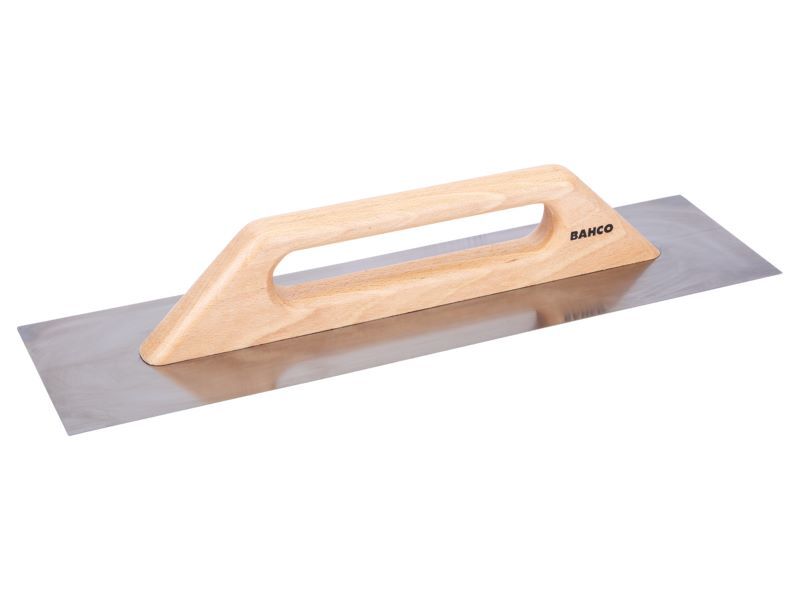 Produktbild Glättkelle mit Kohlenstoffstahl-Klinge und Holzgriff, 300 x 150 mm bild 2