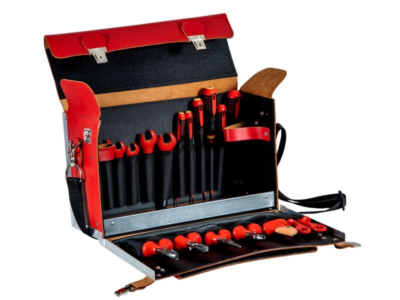 Produktbild Isolierter Werkzeug-Satz mit Ledertasche – 19-teilig bild 2