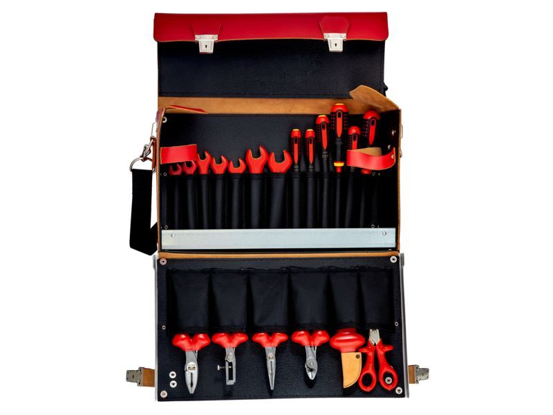 Produktbild Bahco Isolierter Werkzeug-Satz mit Ledertasche 19 teilig