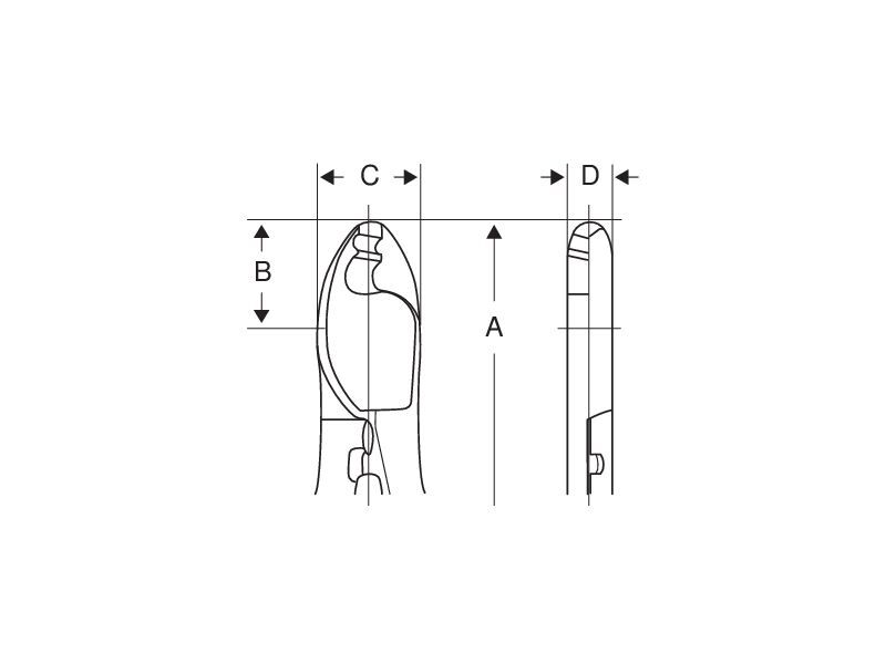 Produktbild Kabelschneider mit PVC-beschichteten Griffen für Cu- und Al-Kabel 160 mm Industr bild 3