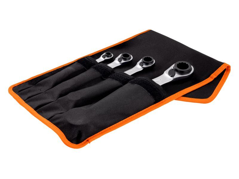 Produktbild 4-in-1 Knarren-Ringschlüsselsatz – 4-teilig/Tasche bild 2