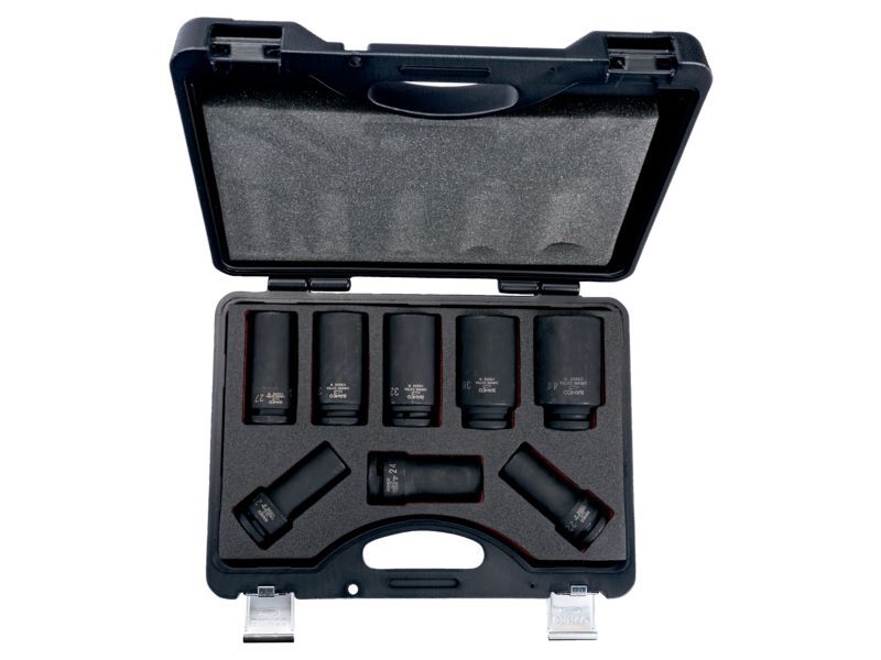 Produktbild 3/4" Kraft-Steckschlüssel-Satz, lange Ausführung, metrisch, Sechskant, phosphati bild 2