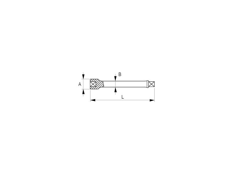 Produktbild 1/2" Kraft-Verlängerung, 125 mm, 5" bild 2