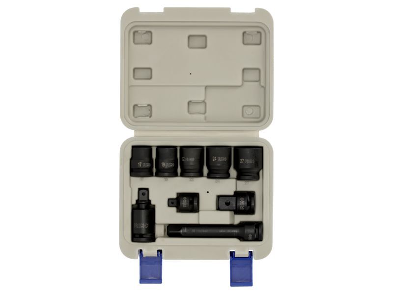 Produktbild 1/2" Kraftsteckschlüssel-Einsätze Satz, 9-teilig, Kunststoffbox bild 2