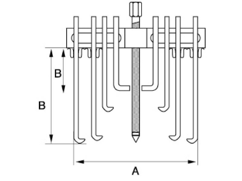 Produktbild Mehrfach-Abzieher 75–250 mm bild 2