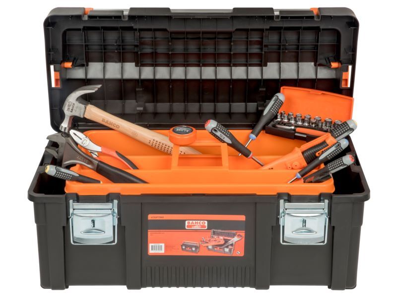 Produktbild Metall-Werkzeugkasten mit Allzweck-Werkzeugsatz – 37-teilig bild 2