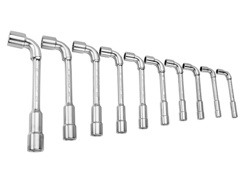 Produktbild Bahco gekröpfter Doppelsteckschlüssel-Satz 11 teilig mit 12x6-Punkt-Dynamic-Drive
