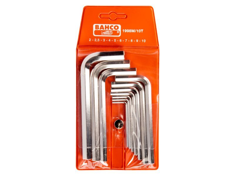 Produktbild Metrischer Sechskant-Winkelschraubendreher-Satz, vernickelt, 2 bis 10 mm - 10-te bild 2