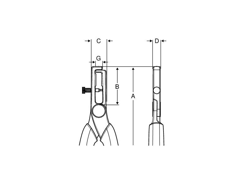 Produktbild Nach VDE isolierte Abisolierzange, 160 mm bild 3