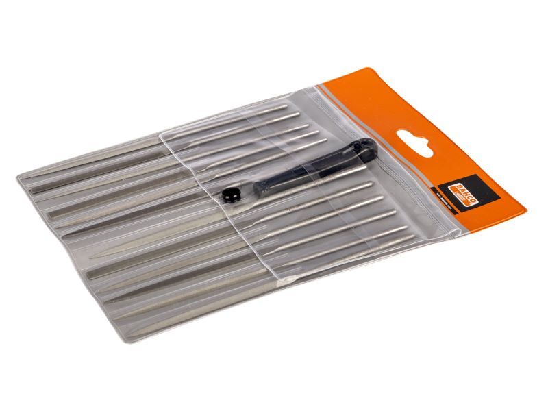 Produktbild Bahco Nadelfeilensatz Halbschlicht ohne Heft 160 mm 12 teilig