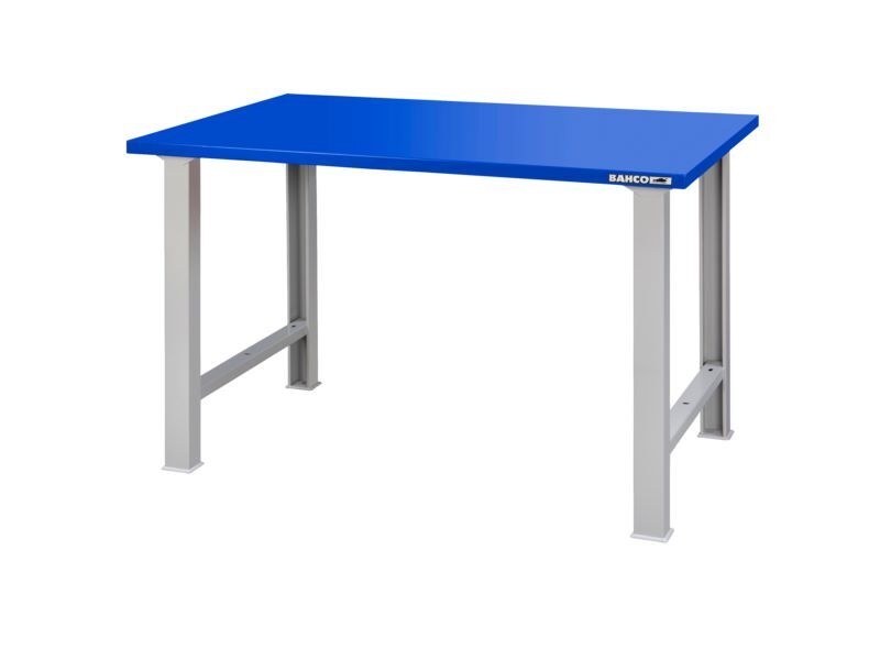 Produktbild Bahco Werkbank mit Stahlplatte und Beine Blau 1800x1030x750 mm