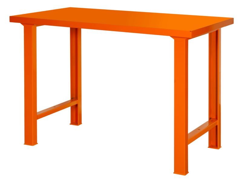 Produktbild Bahco Werkbank mit Stahlplatte und Beine orange 1500x1030x750 mm