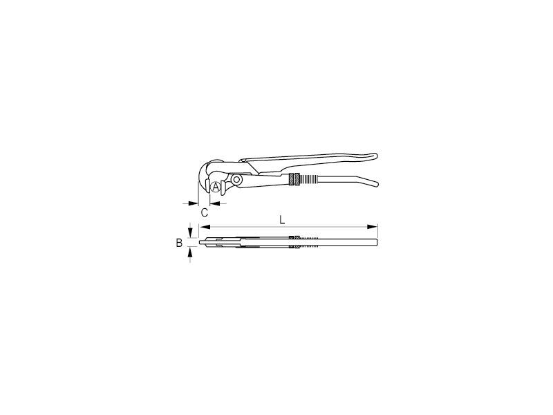 Produktbild Rohrzange schwedisches Modell (Universal-Rohrzange) 1,1/2" bild 2