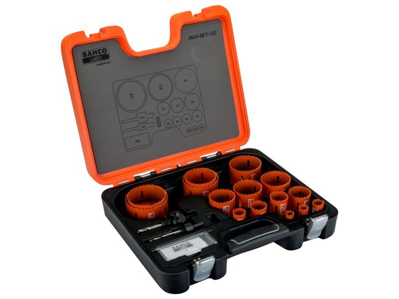 Produktbild Bahco Sandflex Bimetall Lochsägen Satz 16 mm 83 mm 18 Teile