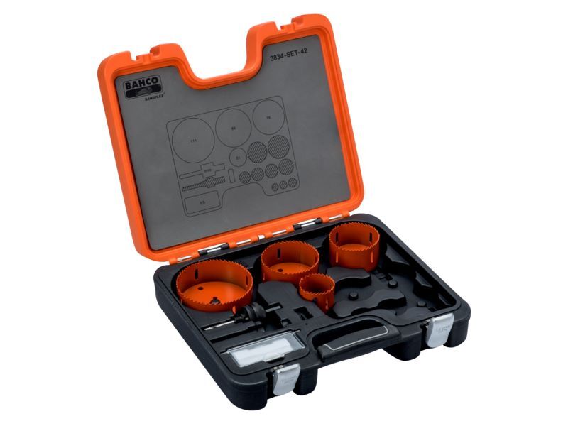 Produktbild Bahco Sandflex Bimetall-Lochsägen-Satz 51 mm - 111 mm 6 teilig