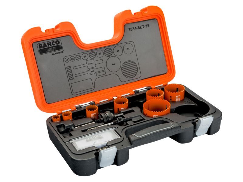 Produktbild Bahco Sandflex Bimetall Lochsägen-Satz 19 mm - 64 mm 9 teilig
