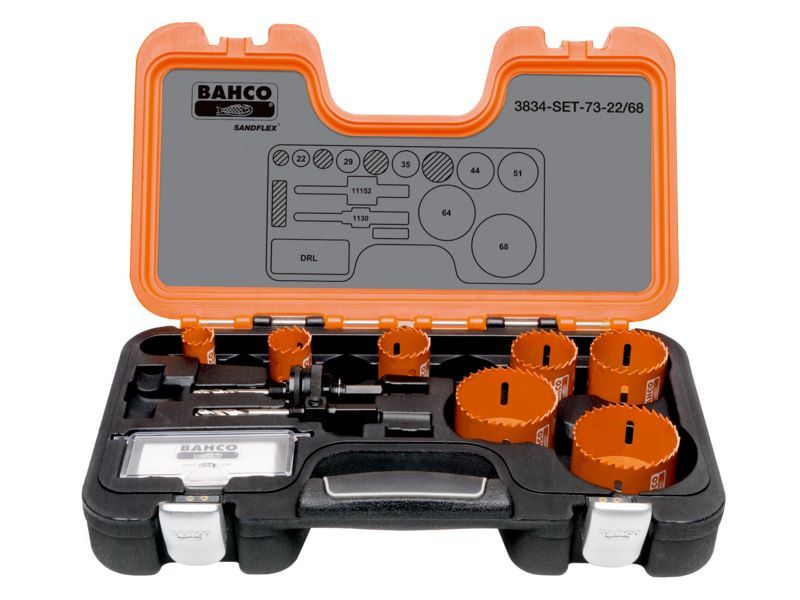Produktbild Bahco Sandflex Bimetall-Lochsägen-Satz 16 mm - 92 mm 9 teilig