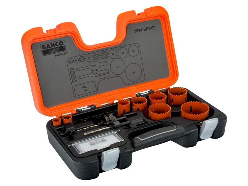 Produktbild Bahco Sandflex Bimetall-Lochsägen-Satz 19 mm - 65 mm 12 teilig
