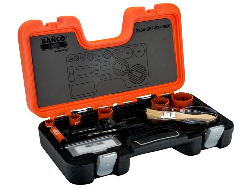 Produktbild Bahco Sandflex Bimetall-Lochsägen-Satz für Metall/Holzplatten 16 mm - 50 mm 8 teilig