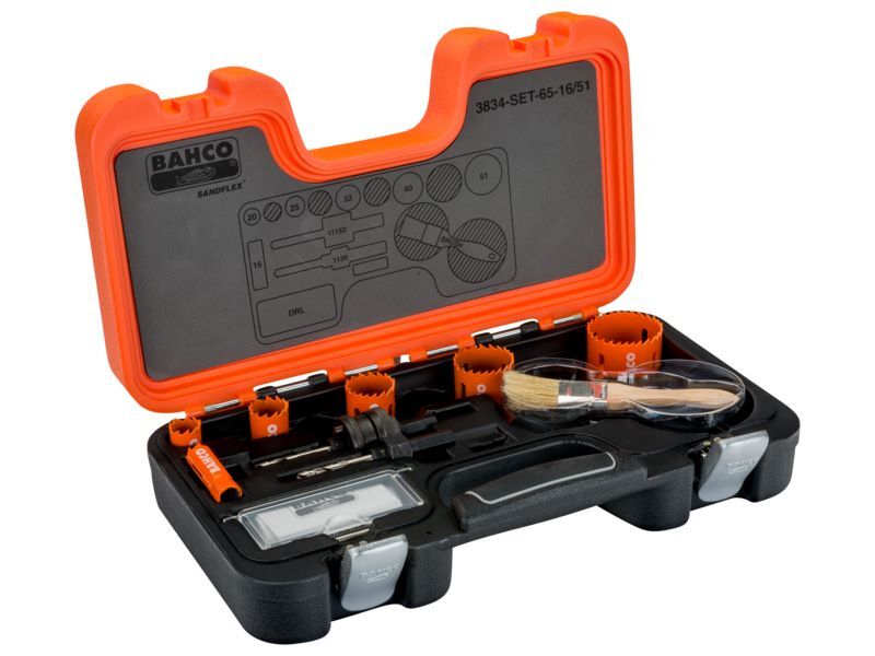 Produktbild Bahco Sandflex Bimetall-Lochsägen-Satz für Metall/Holzplatten 16 mm - 51 mm 9 teilig