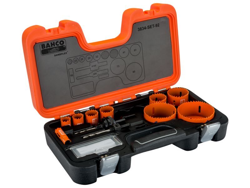Produktbild Bahco Sandflex Bimetall-Lochsägen-Satz für Metall/Holzplatten 16 mm - 83 mm 11 teilig