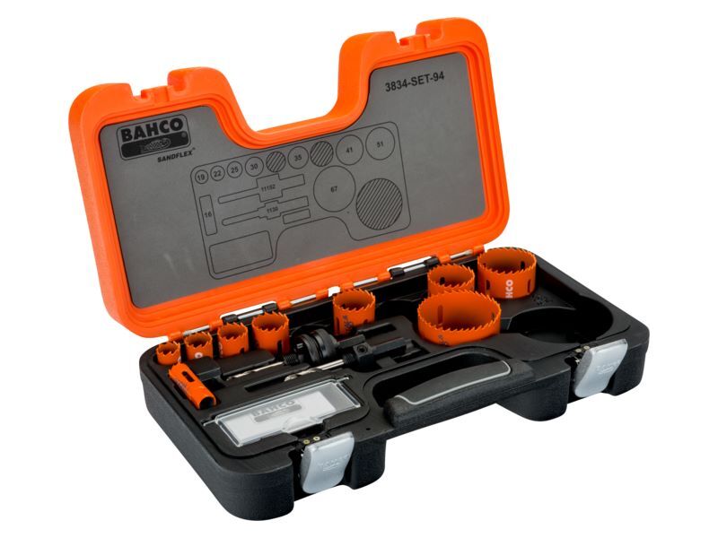 Produktbild Bahco Sandflex Bimetall-Lochsägen-Satz für Metall/Holzplatten 16 mm - 67 mm 11 teilig