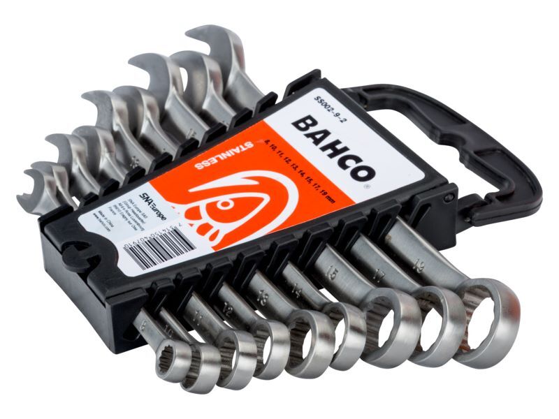 Produktbild Bahco Satz metrischer Edelstahl Ring Maulschlüssel 9 Teile